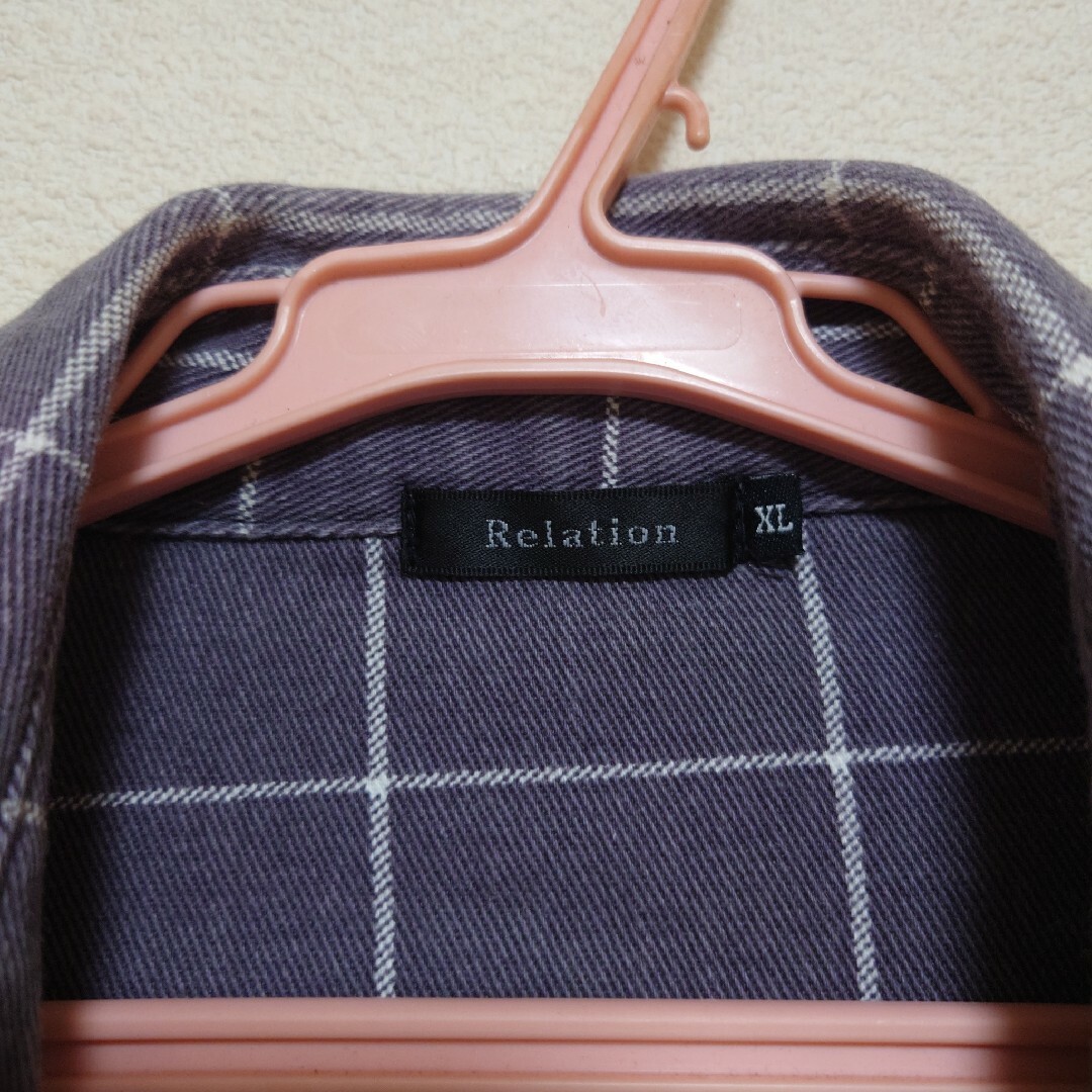 Relation 長袖ストレッチシャツ メンズのトップス(シャツ)の商品写真