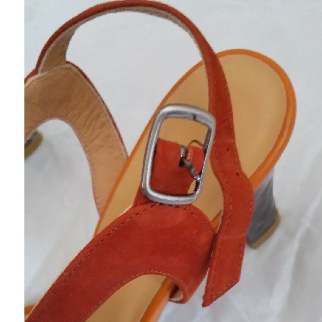 UNTITLED(アンタイトル)の【日本製】UNTITLED サンダル メタリックヒール スエード ２３センチ レディースの靴/シューズ(サンダル)の商品写真