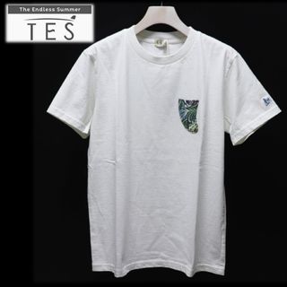 THE ENDLESS SUMMER（TES） - 《TES》新品 ヘビーウェイト天竺コットン アロハ柄フィンポケット Tシャツ S