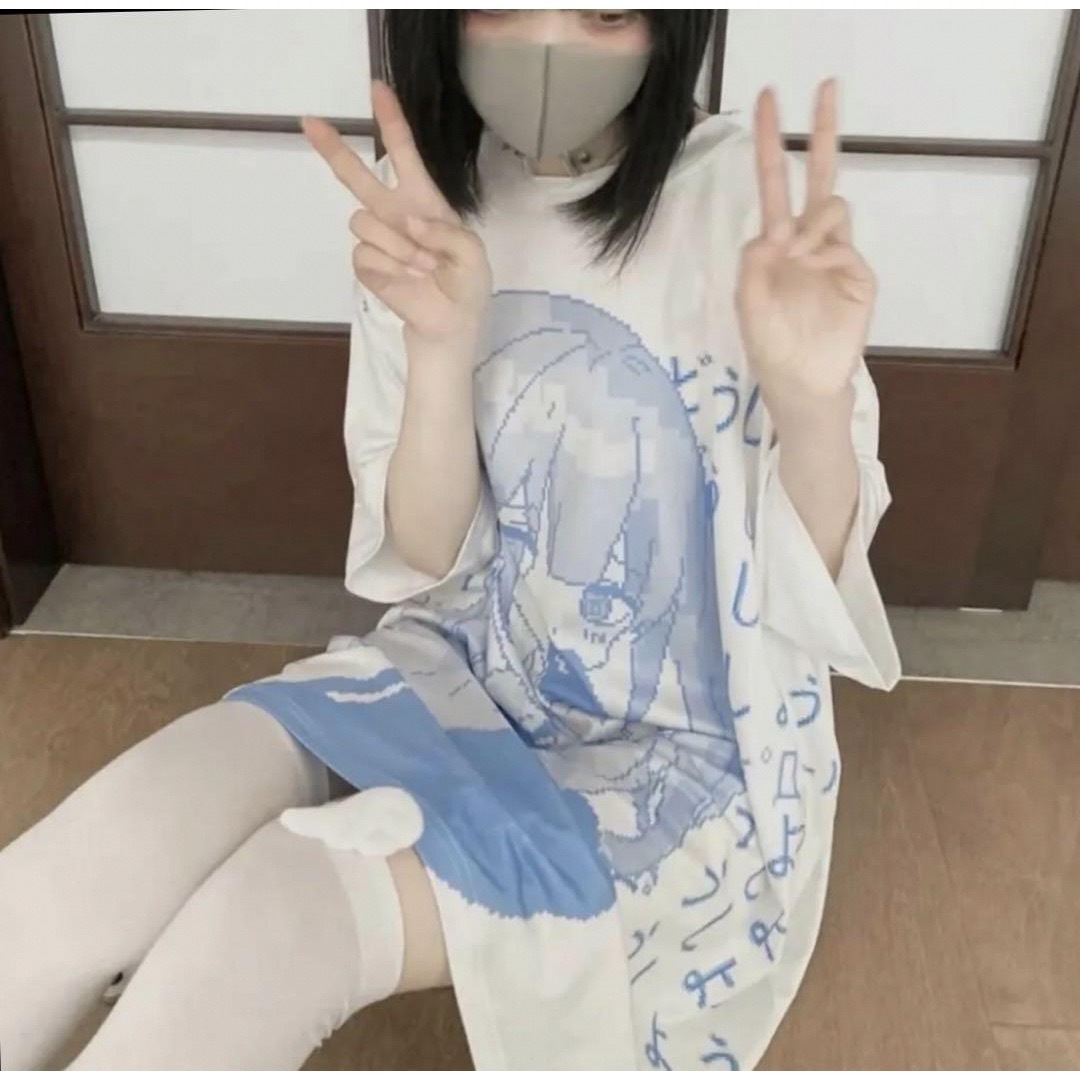 Tシャツ 天使界隈 サブカル 半袖 レディースのトップス(Tシャツ(半袖/袖なし))の商品写真