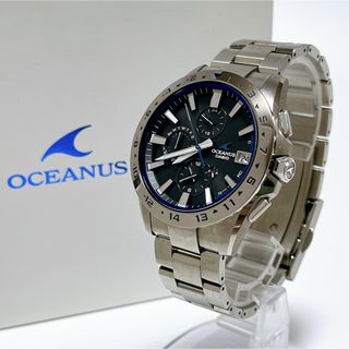 カシオ(CASIO)の【箱付】カシオ オシアナス メンズ腕時計 OCW-T3000-1AJF ソーラー(腕時計(アナログ))