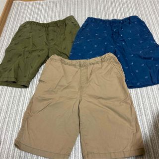 UNIQLO - ショートパンツ　ユニクロ　3枚　160サイズ