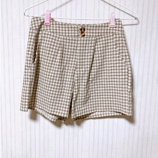 オルチャン　チェック　ショートパンツ(ショートパンツ)