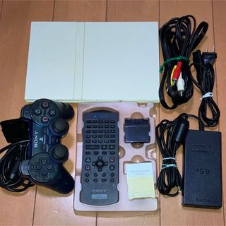 プレイステーション2(PlayStation2)のPS2 薄型本体セット SCPH-70000ホワイト 動作良好(家庭用ゲーム機本体)