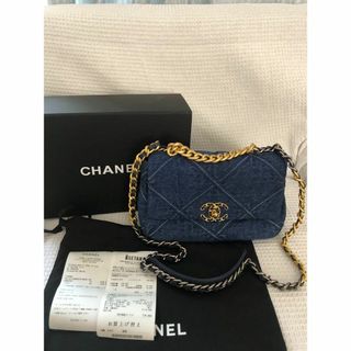 シャネル(CHANEL)のCHANEL シャネル CHANEL19 ハンドバッグ デニム ブルー(ショルダーバッグ)