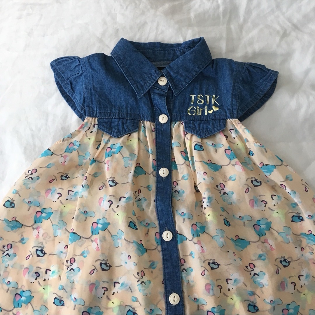 THE SHOP TK(ザショップティーケー)のTK SAPKID  シフォン風シャツ  110 キッズ/ベビー/マタニティのキッズ服女の子用(90cm~)(ブラウス)の商品写真