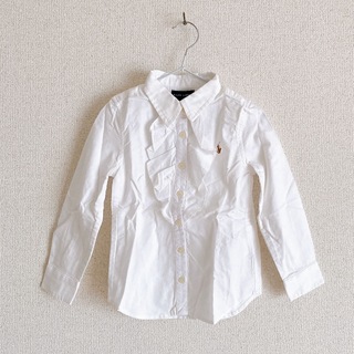 Ralph Lauren - 新品タグ付き ラルフローレン 白シャツ 110 フリル フォーマル 女の子