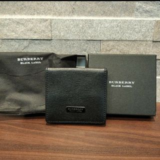 バーバリーブラックレーベル(BURBERRY BLACK LABEL)の美品　小銭入れBURBERRY　BLACK LABEL　ミニ　財布　小さい(コインケース/小銭入れ)