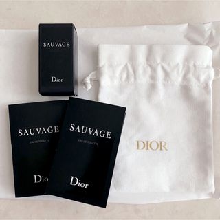 Christian Dior - Dior  ディオール ソヴァージュ オードゥトワレ 10ml セット 巾着付