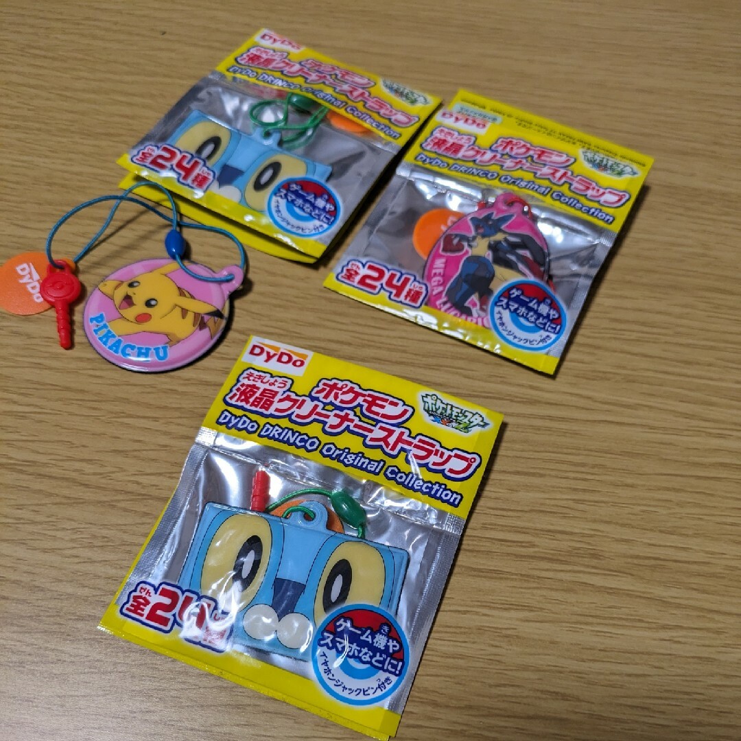ポケモン 液晶クリーナー ストラップ Pokemon XY&Z ピカチュウ セッ エンタメ/ホビーのおもちゃ/ぬいぐるみ(キャラクターグッズ)の商品写真