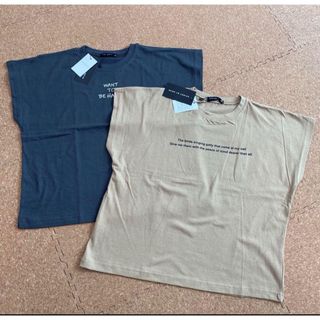 新品タグ付き140〜150サイズ　半袖Tシャツ ２枚セット　ドルマンスリーブ(Tシャツ/カットソー)