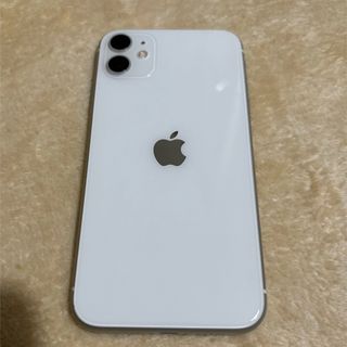 アイフォーン(iPhone)のApple iPhone11 64GB SIMロック KDDI au ホワイト(スマートフォン本体)