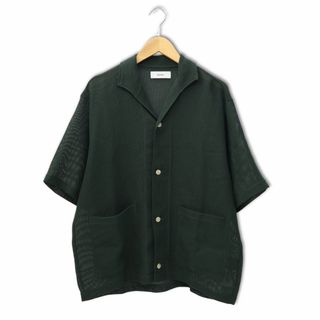 マーカ(marka)のマーカ 23SS カーディガン 半袖 Vネック ニット ジャケット 1 グリーン(カーディガン)