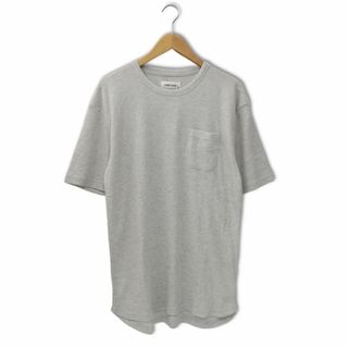 アザー(other)のスパイラルニュース ワッフル生地 半袖 クルーネック Tシャツ M グレー(Tシャツ/カットソー(半袖/袖なし))