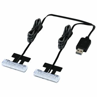 在庫セールセイワSEIWA 車内用品 LEDフロアライトUSB 2連 ブルー(その他)