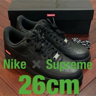 Supreme - 26cm 黒 Supreme AIR FORCE 1 ブラック エアフォース1