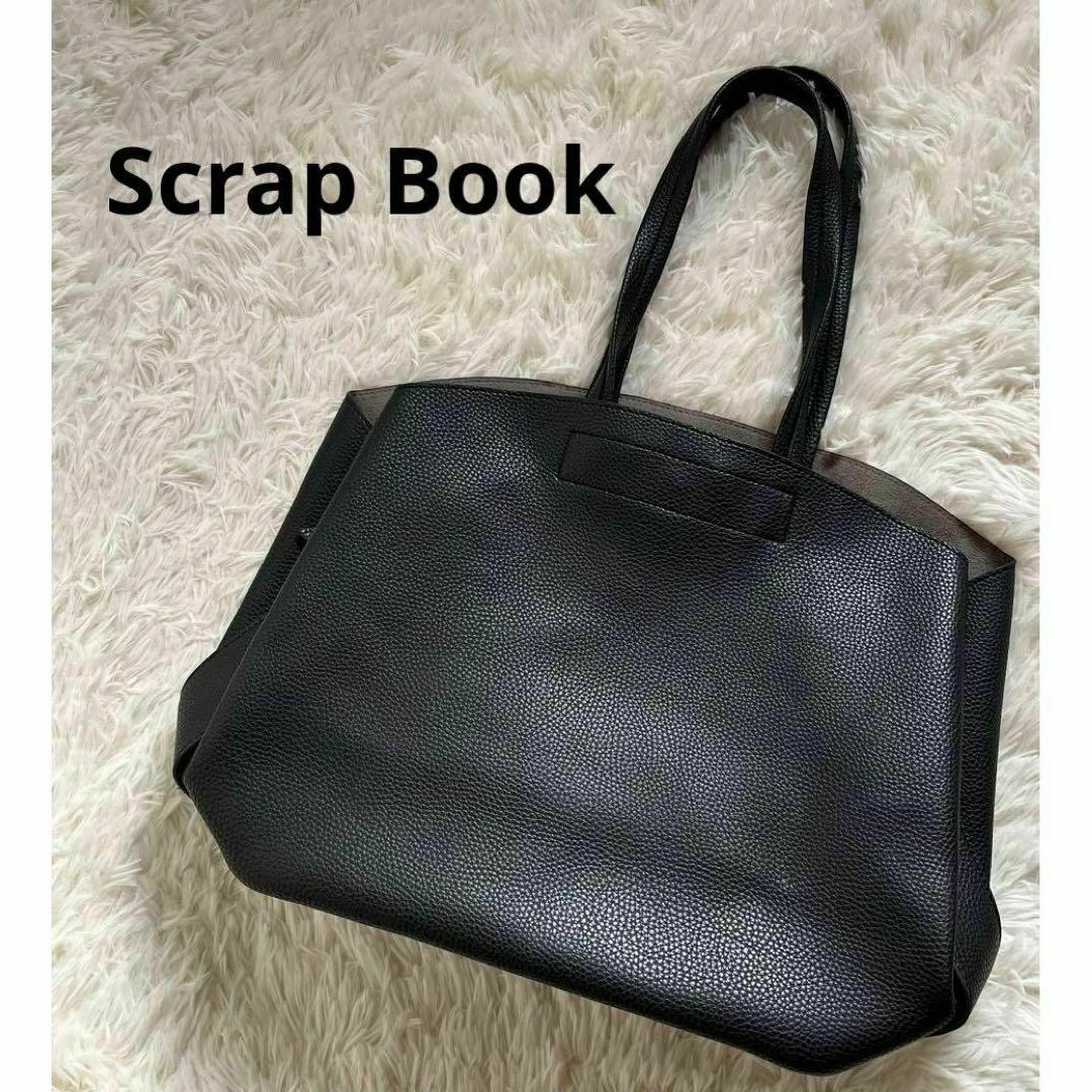 Scrap Book BIGトートバック 黒 レディースのバッグ(トートバッグ)の商品写真