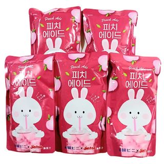 韓国パウチエイド ピーチエイド味5袋セット(230ml)(ソフトドリンク)