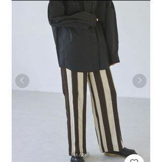 トゥデイフル(TODAYFUL)のTodayful jacquard stripe pants(カジュアルパンツ)