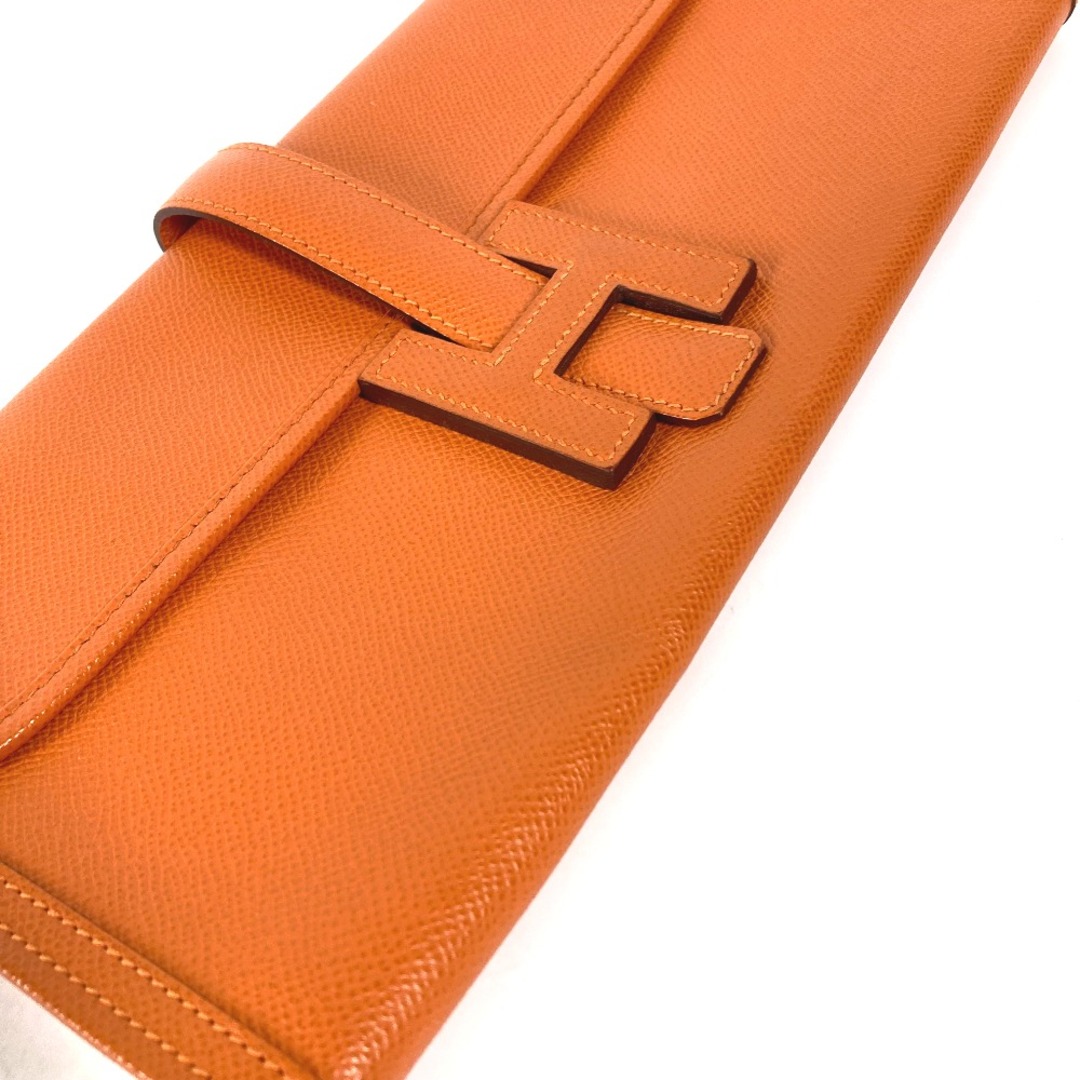 Hermes(エルメス)のエルメス HERMES ジジェ エラン 29 カバン Hロゴ セカンドバッグ クラッチバッグ エプソン Q□刻 オレンジ レディースのバッグ(クラッチバッグ)の商品写真