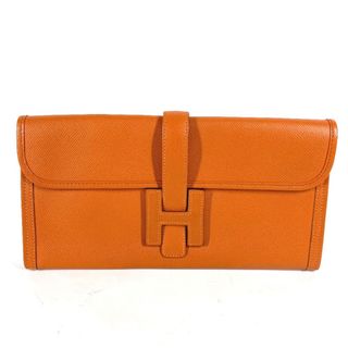 エルメス(Hermes)のエルメス HERMES ジジェ エラン 29 カバン Hロゴ セカンドバッグ クラッチバッグ エプソン Q□刻 オレンジ(クラッチバッグ)