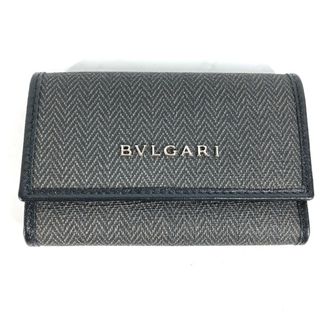 ブルガリ BVLGARI ウィークエンド 鍵 6連 キーケース PVC/レザー グレー 未使用