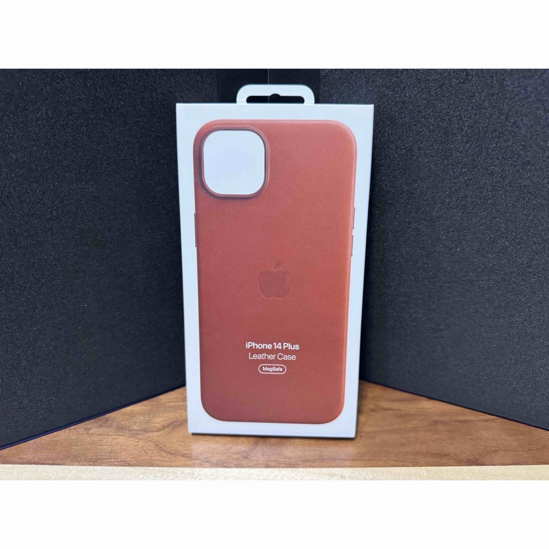 Apple(アップル)のiPhone 14 Plus 純正レザーケース アンバー スマホ/家電/カメラのスマホアクセサリー(iPhoneケース)の商品写真