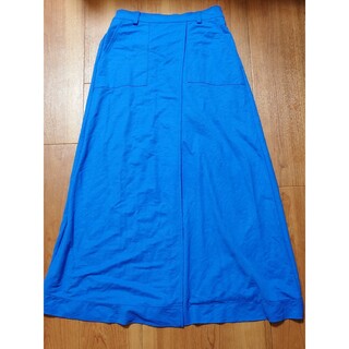 AZUL by moussy - MOUSSY　マウジー　ロングスカート　ラップスカート　巻きスカート　ブルー　青