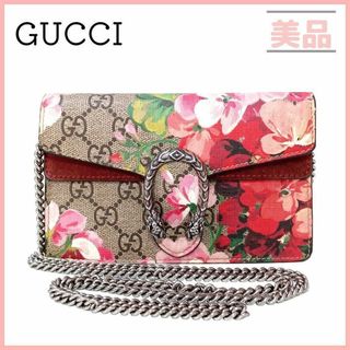 Gucci - グッチ ディオニュソス ショルダーバッグ GGスプリーム チェーン フラワー