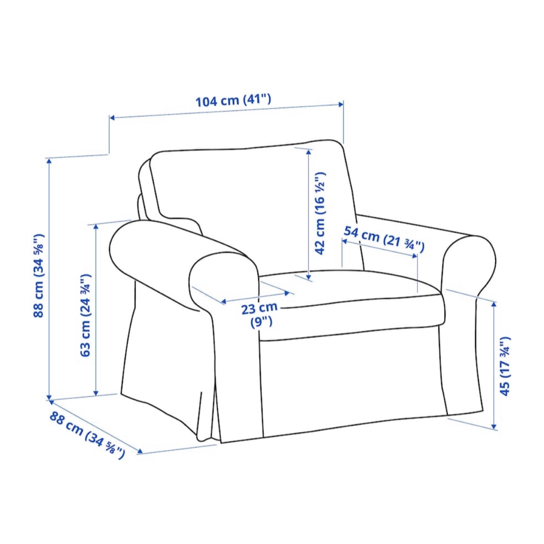 IKEA(イケア)の◯IKEA パーソナルチェア エークトルプ インテリア/住まい/日用品のソファ/ソファベッド(一人掛けソファ)の商品写真