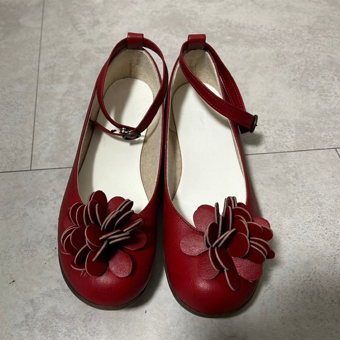 【新品未使用】赤 レディース シューズ パンプス サンダル レディースの靴/シューズ(ミュール)の商品写真