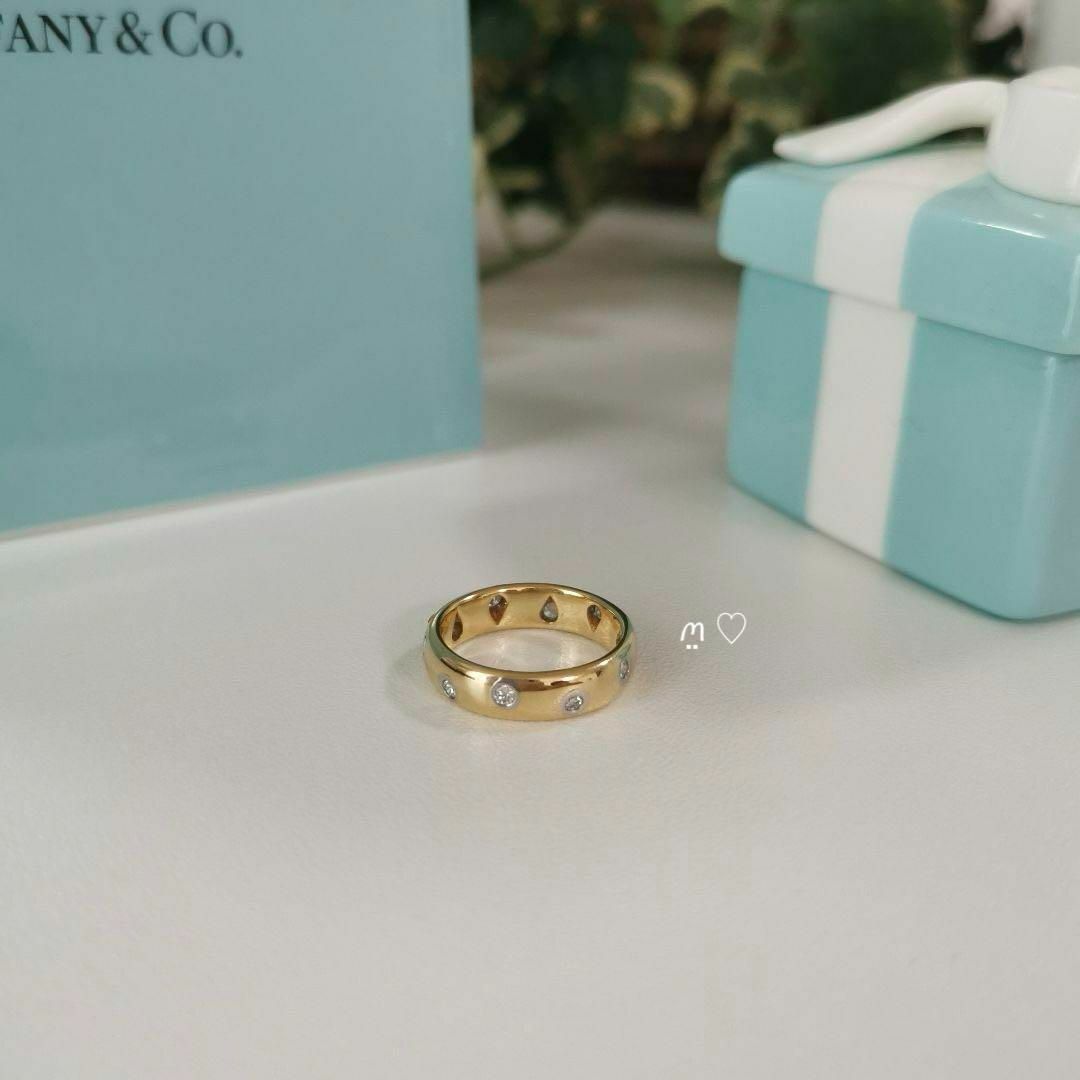 Tiffany & Co.(ティファニー)のティファニー　ダイヤモンドドッツリング　6号　Ꮶ18イエローゴールド　プラチナ レディースのアクセサリー(リング(指輪))の商品写真