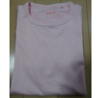 ユニクロ(UNIQLO)のUNIQLO ドライメッシュTシャツ　ピンク(Tシャツ(半袖/袖なし))