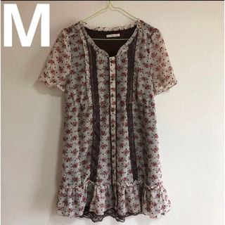 アクシーズファム(axes femme)のアクシーズファム　チュニック　花柄(チュニック)