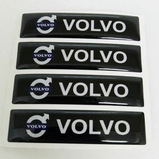 VOLVO　ボルボ　 エポキシ３Dステッカー　４個セット