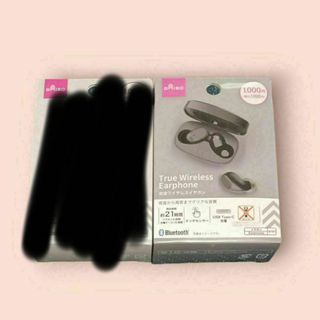 ダイソー(DAISO)のDAISO　完全ワイヤレスイヤホン　TWS-G273　白黒2個セット(ヘッドフォン/イヤフォン)