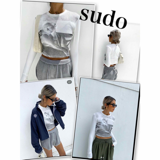 fitted back bow ront 『fade print』sudo(Tシャツ(長袖/七分))