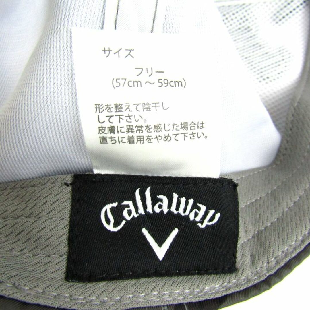 Callaway(キャロウェイ)のキャロウェイ キャップ 迷彩 フジクラシャフト ゴルフ スポーツウエア ブランド 帽子 メンズ ﾌﾘｰサイズ グレー Callaway メンズの帽子(キャップ)の商品写真