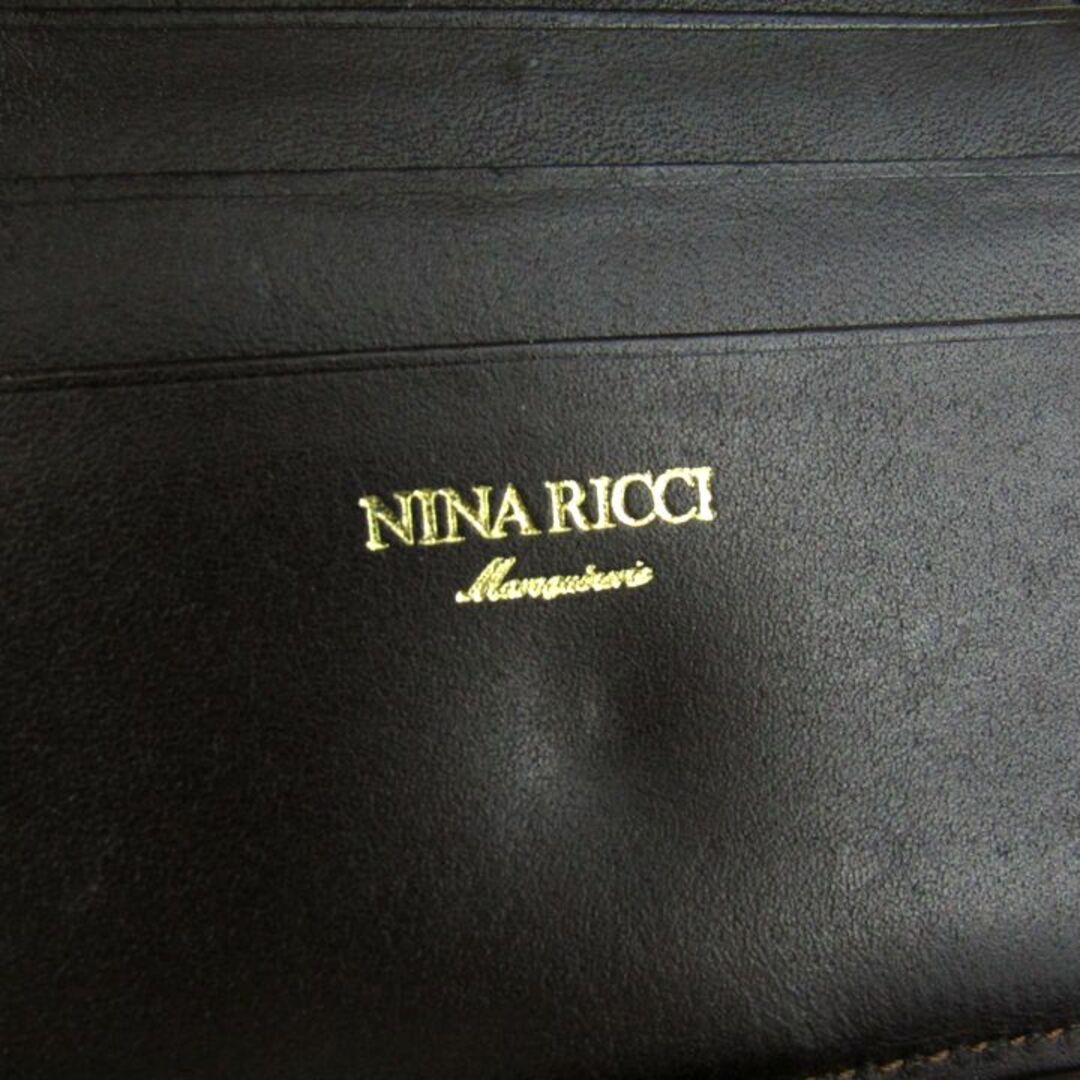 NINA RICCI(ニナリッチ)のニナリッチ 三つ折り財布 小銭入れあり レザー ウォレット ブランド 小物 レディース ブラウン NINA RICCI レディースのファッション小物(財布)の商品写真