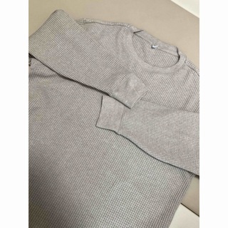 ユニクロ(UNIQLO)のユニクロ　ワッフルクルーネックT XL(Tシャツ(長袖/七分))