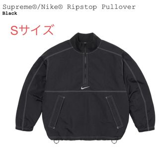 シュプリーム(Supreme)のSupreme x Nike Ripstop Pullover Black S(ナイロンジャケット)