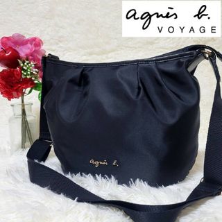 agnes b. - 【極美品】アニエスベー ボヤージュ ショルダーバッグ ナイロン  メタルロゴ