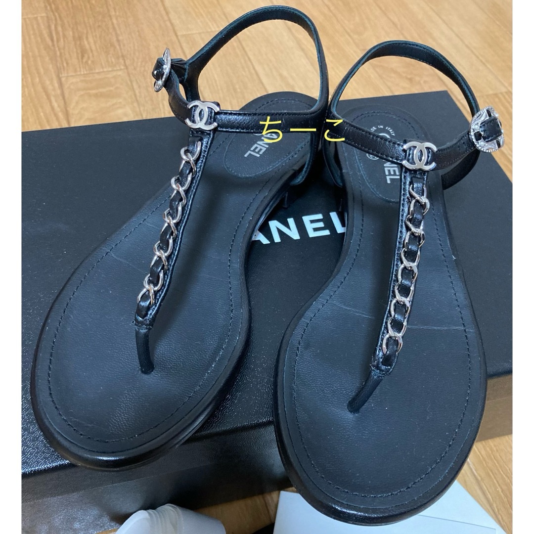 CHANEL - 正規品 美品 CHANEL シャネル トング サンダル CHANEL - 正規品 美品 CHANEL シャネル トング サンダル