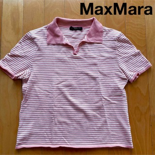 ウィークエンドマックスマーラ(Weekend Max Mara)のMaxMara 半袖 ニット ポロシャツ トップス マックスマーラ レディース(カットソー(半袖/袖なし))