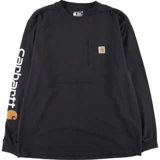 カーハート(carhartt)の古着 カーハート Carhartt Loose Fit バックプリント ロングTシャツ ロンT メンズL /eaa430541(Tシャツ/カットソー(半袖/袖なし))