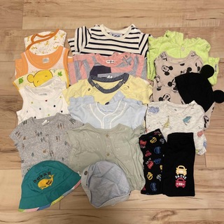 ベビーギャップ(babyGAP)のbabyGAP H＆Mなどベビー服まとめ売り70(ロンパース)