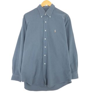 ラルフローレン(Ralph Lauren)の古着 ラルフローレン Ralph Lauren POLO by Ralph Lauren YARMOUTH 長袖 ボタンダウンシャツ メンズL /eaa445124(シャツ)