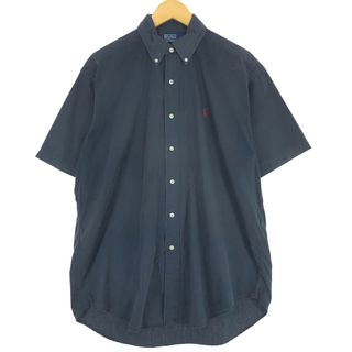 ラルフローレン(Ralph Lauren)の古着 ラルフローレン Ralph Lauren POLO by Ralph Lauren 半袖 ボタンダウンシャツ メンズM /eaa445176(シャツ)