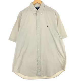 ラルフローレン(Ralph Lauren)の古着 ラルフローレン Ralph Lauren BLAKE 半袖 ボタンダウンシャツ メンズL /eaa445179(シャツ)