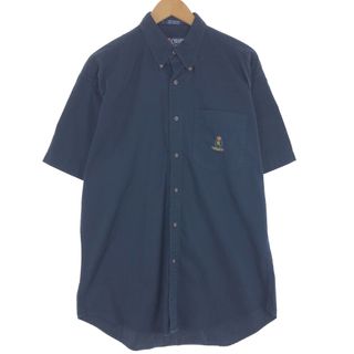 ラルフローレン(Ralph Lauren)の古着 90年代 ラルフローレン Ralph Lauren CHAPS チャップス 半袖 ボタンダウンシャツ メンズM ヴィンテージ /eaa445182(シャツ)